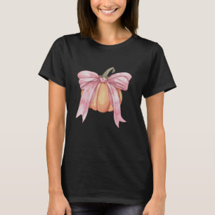 Coquette Bows mit Pumpkin Niedlich Herbst Coquette T-Shirt