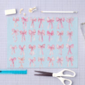 coquette bows tissue paper seidenpapier (Handwerk)