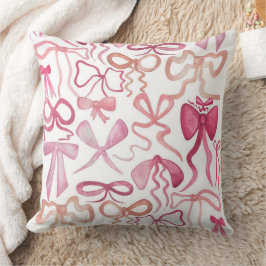 Coquette Brautparty Gift Pink Bow Wohngestaltung Kissen