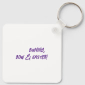 Coquette Bunny Bow Ostern Schlüsselanhänger - Nied (Rückseite)