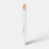 Coquette Bunny Phone Case – White & Floral Samsung Galaxy Hülle (Linke Seite)