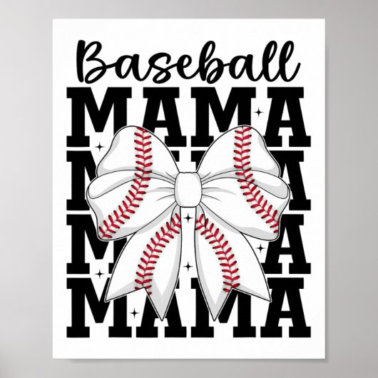 Coquette Bysebyll Bow Bysebyll Mama Mütter Day Bys Poster (Vorne)
