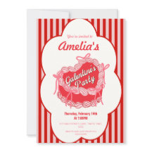 Coquette Cake Galentine's Day Valentine's Rosa Red