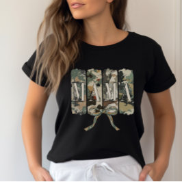 Coquette Camouflage Mama Muttertag T-Shirt