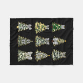 Coquette Camouflage Weihnachtsbaum Bow Camouflage  Fleecedecke (Vorderseite (Horizontal))
