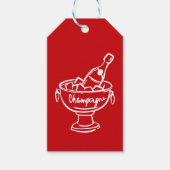 Coquette Champagne Geschenkanhänger (Vorderseite)