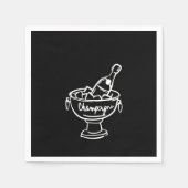 Coquette Champagne Serviette (Vorderseite)