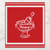 Coquette Champagne Weinetikett (Einzelnes Label)