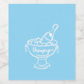 Coquette Champagne Weinetikett (Einzelnes Label)