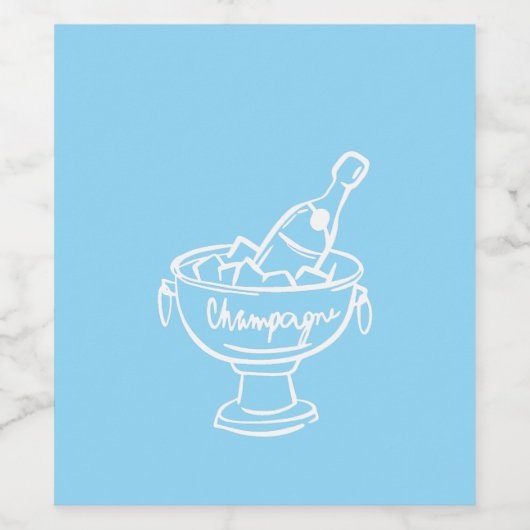 Coquette Champagne Weinetikett (Einzelnes Label)