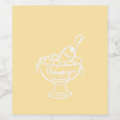 Coquette Champagne Weinetikett (Einzelnes Label)