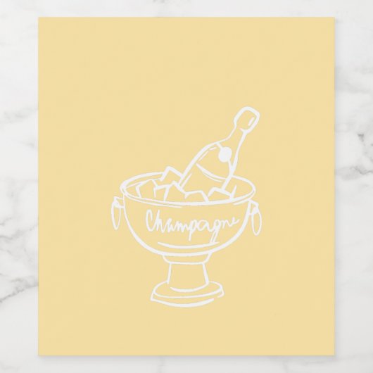 Coquette Champagne Weinetikett (Einzelnes Label)