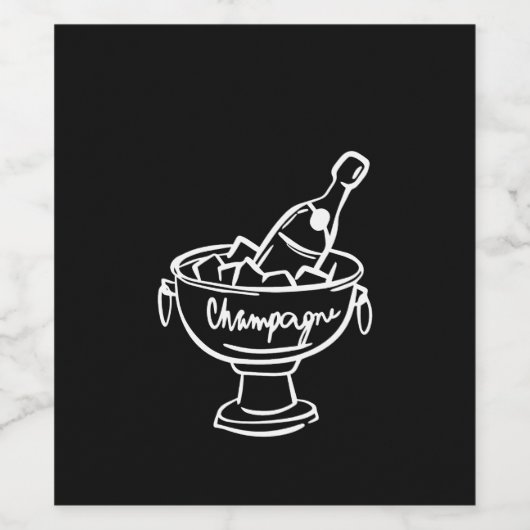 Coquette Champagne Weinetikett (Einzelnes Label)