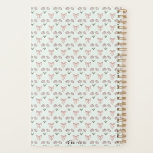 Coquette Charm: Undatierter Monatsplaner Planer (Rückseite)