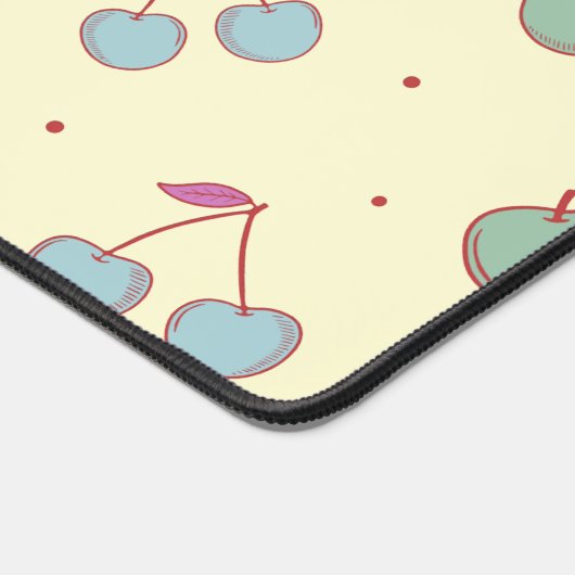 Coquette Cherries & Apple Anpassen von Slogan oder Schreibtischunterlage (Ecke)