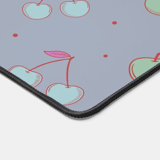 Coquette Cherries & Apple Anpassen von Slogan oder Schreibtischunterlage (Ecke)