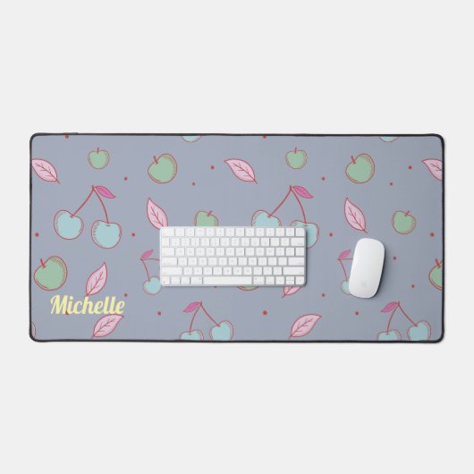 Coquette Cherries & Apple Anpassen von Slogan oder Schreibtischunterlage (Tastatur & Maus)