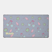 Coquette Cherries & Apple Anpassen von Slogan oder Schreibtischunterlage (Vorderseite)