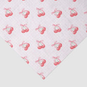 Coquette Cherries Bow Muster Seidenpapier (Ausschnitt)