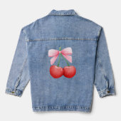 Coquette Cherries Jeansjacke (Rückseite)