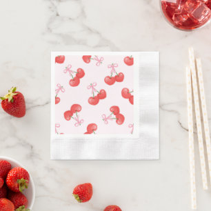 Coquette Cherries Muster Serviette