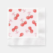 Coquette Cherries Muster Serviette (Vorderseite)
