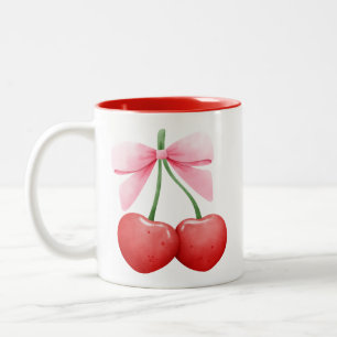 Coquette Cherries Zweifarbige Tasse