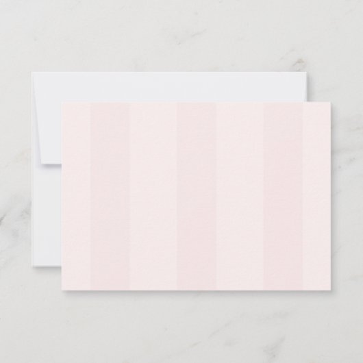 Coquette Cherry am oberen Brautparty Dankeskarte (Rückseite)