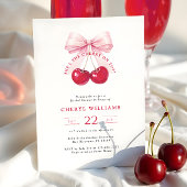 Coquette Cherry am oberen Brautparty Einladung