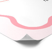 Coquette Cherry auf der obersten Wavy Baby Dusche  Poster (Ecke)