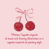 Coquette Cherry auf Top Baby Dusche Geschenkanhänger