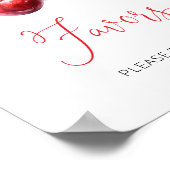 Coquette Cherry auf Top-Baby-Duschfavoriten Poster (Ecke)