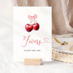 Coquette Cherry auf Top-Baby-Duschfavoriten Poster