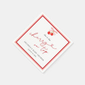 Coquette Cherry auf Top Baby Girl Dusche Serviette (Ecke)