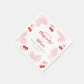 Coquette Cherry Baby Dusche Serviette (Ecke)