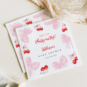 Coquette Cherry Baby Dusche Serviette