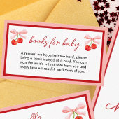 Coquette Cherry Baby Showbücher für Baby Begleitkarte
