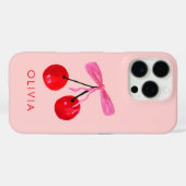 Coquette Cherry & Bow Case-Mate iPhone Hülle (Rückseite (Horizontal))