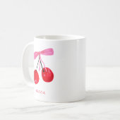 Coquette Cherry & Bow Kaffeetasse (Vorderseite Links)