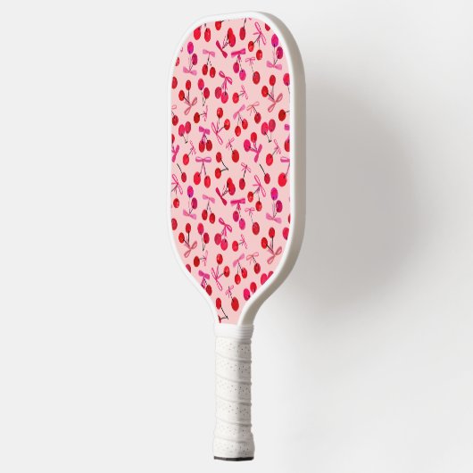 Coquette Cherry & bow pattern Pickleball Schläger (Links)