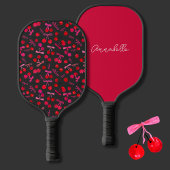 Coquette Cherry & bow pattern Pickleball Schläger
