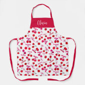 Coquette Cherry & bow pattern Schürze (Vorderseite)