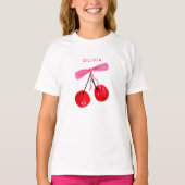 Coquette Cherry & Bow T-Shirt (Vorderseite)