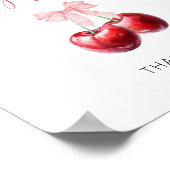 Coquette Cherry Cards und Geschenke Poster (Ecke)