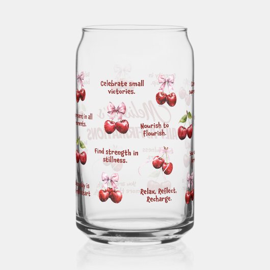 Coquette Cherry Daily Affirmation Dosenglas (Rückseite)