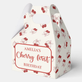 Coquette Cherry First Birthday Fevor Box Geschenkschachtel