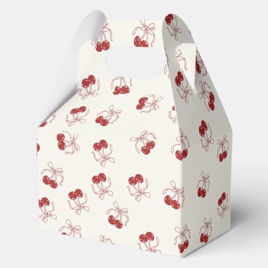 Coquette Cherry First Birthday Fevor Box Geschenkschachtel (Rückseite)