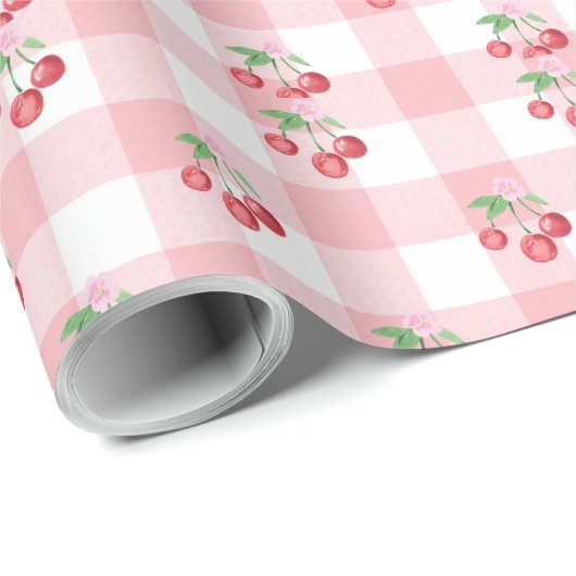Coquette Cherry Geschenkpapier (Rolleneckpunkt)
