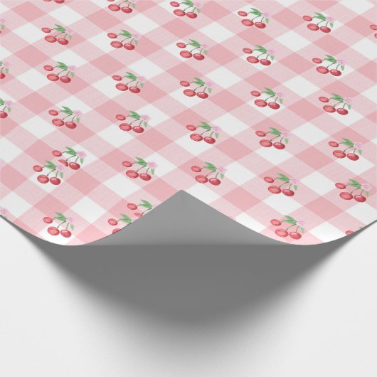Coquette Cherry Geschenkpapier (Ecke)