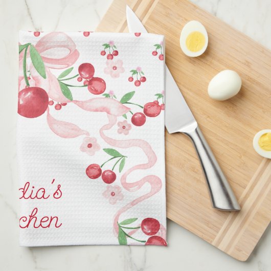 Coquette Cherry Geschirrtuch (Viertel Falte)